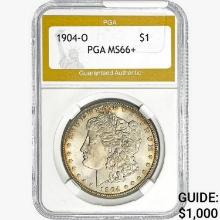 1904-O Morgan Silver Dollar PGA MS66+