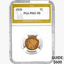 1939 Wheat Cent PGA PR65 RB