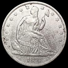 1877 Seated Liberty Half Dollar LIGHTLY CIRCULATED