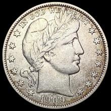 1909-O Barber Half Dollar CLOSELY UNCIRCULATED