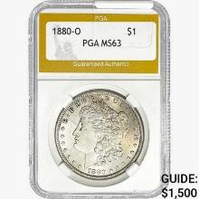 1880-O Morgan Silver Dollar PGA MS63