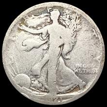 1921 Walking Liberty Half Dollar NICELY CIRCULATED