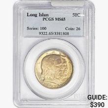 1936 Long Island Half Dollar PCGS MS65