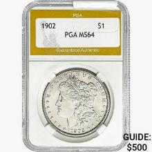 1902 Morgan Silver Dollar PGA MS64