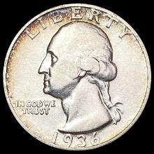 1936-D Washington Silver Quarter CLOSELY UNCIRCULATED