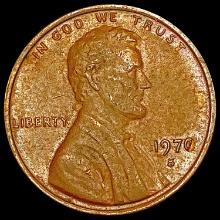 1970-S CUT O Lincoln Memorial Cent CLOSELY UNCIRCULATED