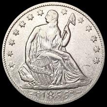 1855-O Arrows Seated Liberty Half Dollar CLOSELY UNCIRCULATED