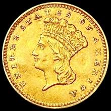 1858 Rare Gold Dollar CHOICE AU