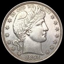 1892 Barber Half Dollar CHOICE AU