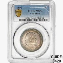 1892 Columbian Expo Half Dollar PCGS MS64