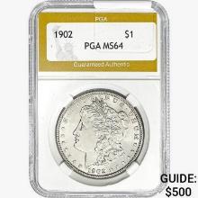 1902 Morgan Silver Dollar PGA MS64