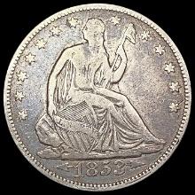 1853 Seated Liberty Half Dollar LIGHTLY CIRCULATED