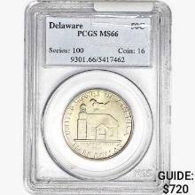 1936 Delaware Half Dollar PCGS MS66