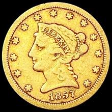 1857-S $2.50 Gold Quarter Eagle LIGHTLY CIRCULATED