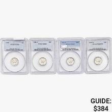 [4]1940-1945 Mercury Silver Dime PCGS MS65-66