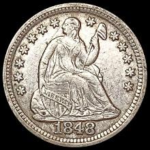 1848 Seated Liberty Half Dime CLOSELY UNCIRCULATED