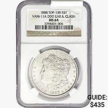 1888 Morgan Silver Dollar NGC MS64 VAM-11A DDO