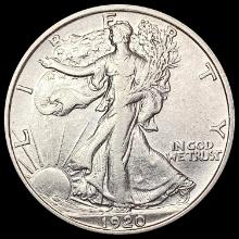 1920 Walking Liberty Half Dollar CLOSELY UNCIRCULATED