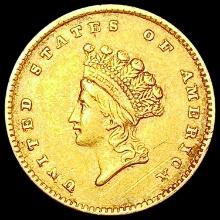 1854 Rare Gold Dollar NEARLY UNCIRCULATED