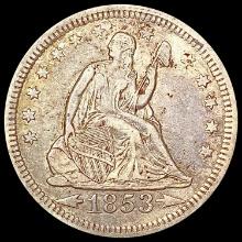 1853 Seated Liberty Quarter LIGHTLY CIRCULATED