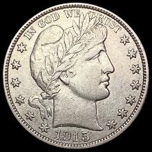 1915 Barber Half Dollar CHOICE AU