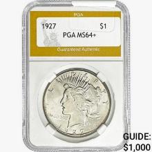 1927 Silver Peace Dollar PGA MS64+