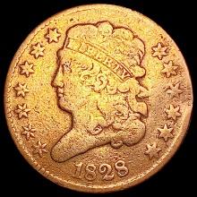 1828 13 Stars Classic Head Half Cent NICELY CIRCULATED