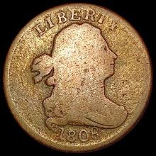 1808 Draped Bust Half Cent NICELY CIRCULATED