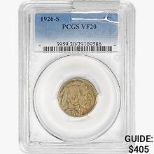 1926-S Buffalo Nickel PCGS VF20