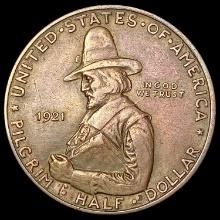 1921 Pilgrim Half Dollar CLOSELY UNCIRCULATED