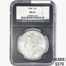 1888 Morgan Silver Dollar NGC MS64