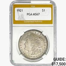 1921 Morgan Silver Dollar PGA MS67