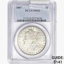 1887 Morgan Silver Dollar PCGS MS62