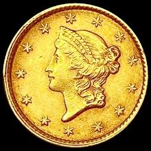 1853 T-1 Rare Gold Dollar CLOSELY UNCIRCULATED