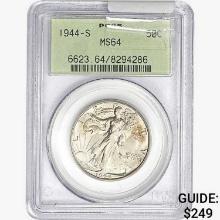 1944-S Walking Liberty Half Dollar PCGS MS64