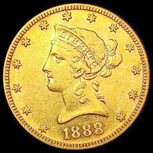 1888-S $10 Gold Eagle CLOSELY UNCIRCULATED