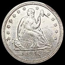 1853 Seated Liberty Quarter CLOSELY UNCIRCULATED