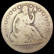 1866-S Seated Liberty Half Dollar NICELY CIRCULATED