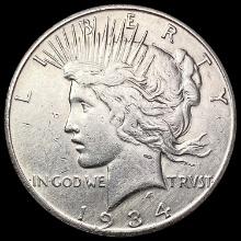 1934-S Silver Peace Dollar CLOSELY UNCIRCULATED