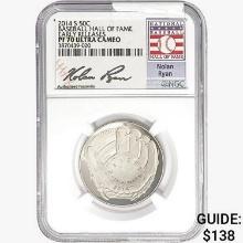 2014-S 50C Hall of Fame-Nolan Ryan NGC PF70 UC