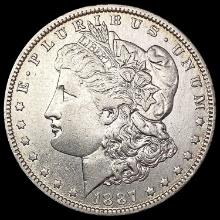 1887/6-O Morgan Silver Dollar NEARLY UNCIRCULATED