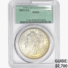 1883-CC Morgan Silver Dollar PCGS MS66