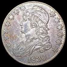 1830 Capped Bust Half Dollar CLOSELY UNCIRCULATED