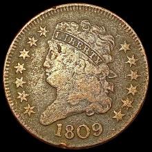 1809 Classic Head Half Cent LIGHTLY CIRCULATED