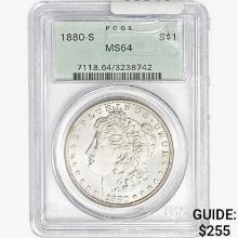 1880-S Morgan Silver Dollar PCGS MS64