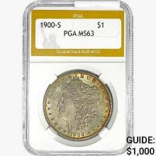 1900-S Morgan Silver Dollar PGA MS63