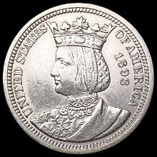 1893 Isabella Silver Quarter UNCIRCULATED