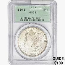 1880-S Morgan Silver Dollar PCGS MS63