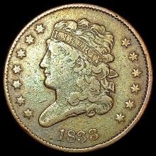 1833 Classic Head Half Cent CLOSELY UNCIRCULATED