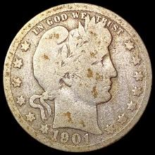 1901-O Barber Quarter NICELY CIRCULATED